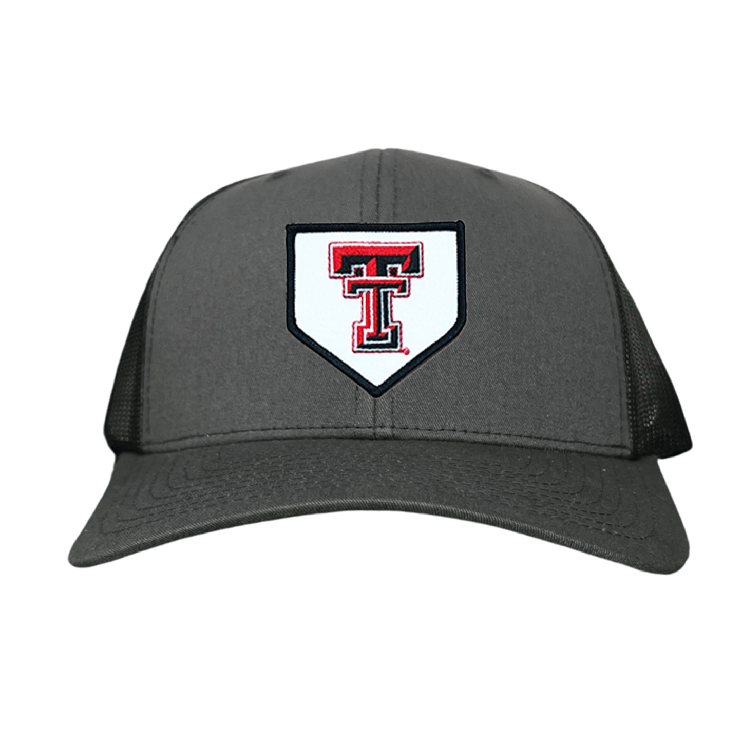 Texas Tech Home Plate / Hats / 256 / TXTECH046 / MM - Charcoal Curved Mesh Snapback - Club Rehab