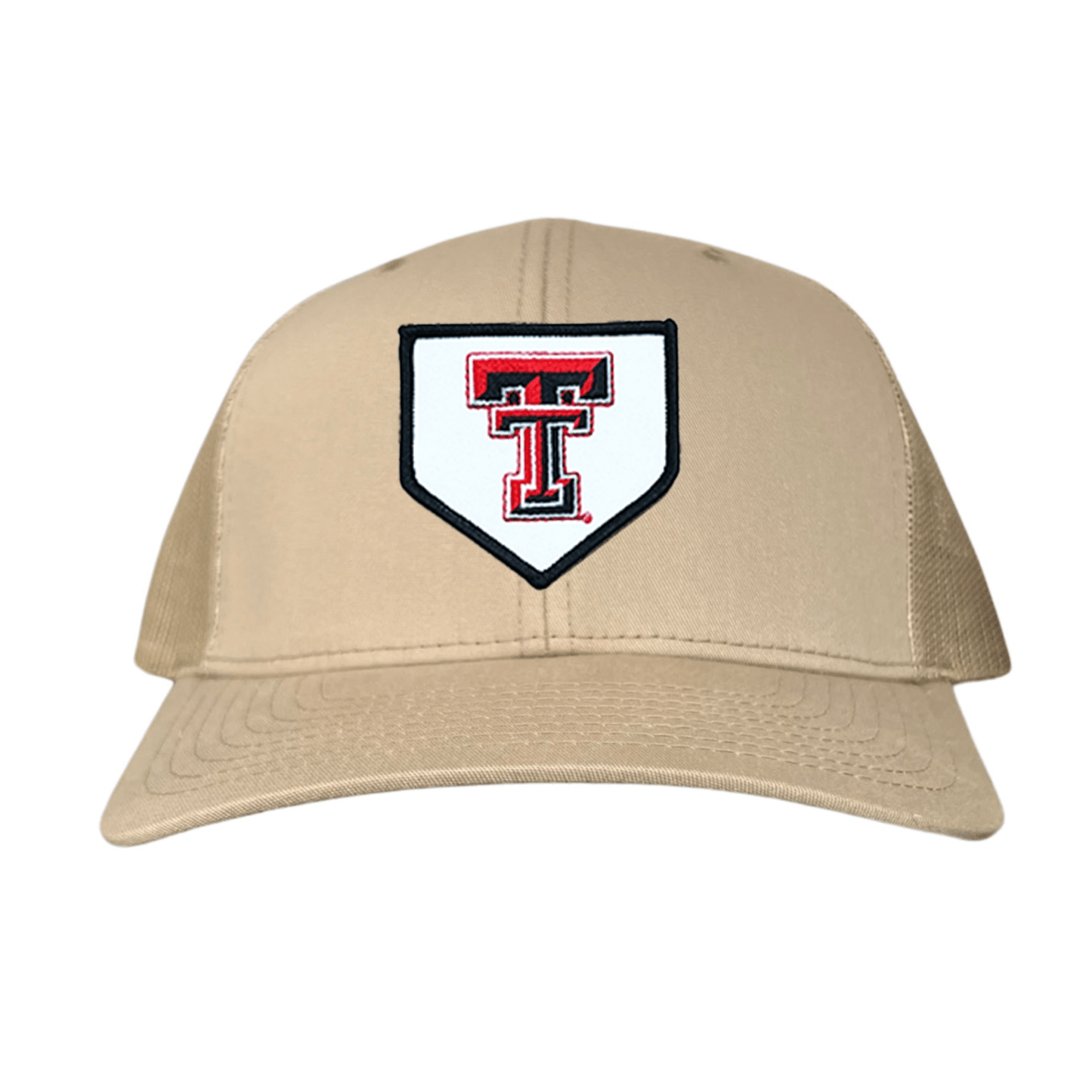 Texas Tech Home Plate / Hats / 256 / TXTECH046 / MM - Khaki Curved Mesh Snapback - Club Rehab