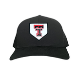 Black Curved Mesh Snapback