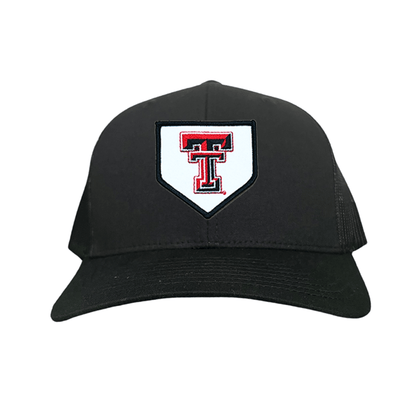 Texas Tech Home Plate / Hats / 256 / TXTECH046 / MM - Black Curved Mesh Snapback - Club Rehab