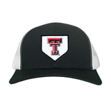 Black / White Curved Mesh Snapback