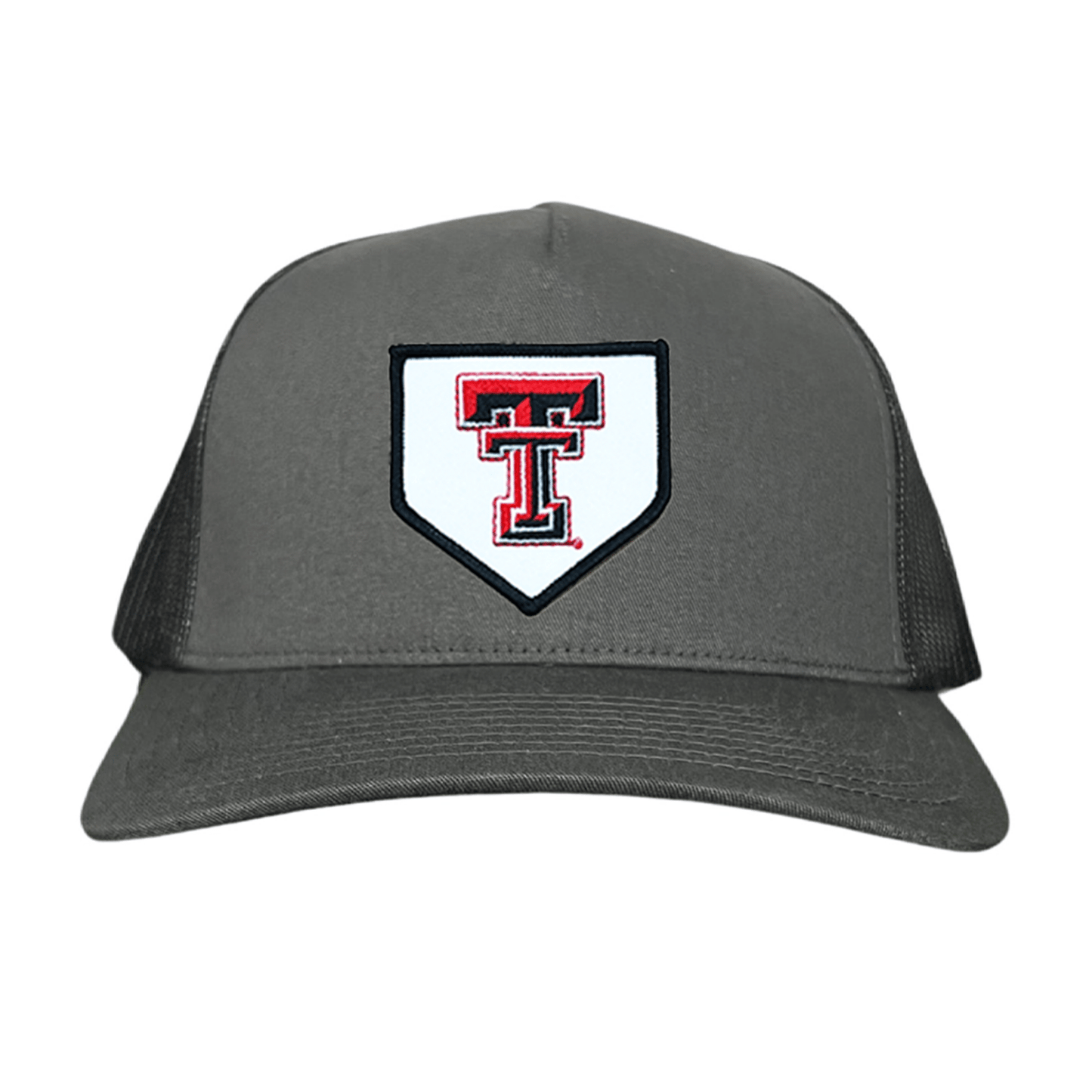 Texas Tech Home Plate / Hats / 256 / TXTECH046 / MM - Black / White Curved Mesh Snapback - Club Rehab