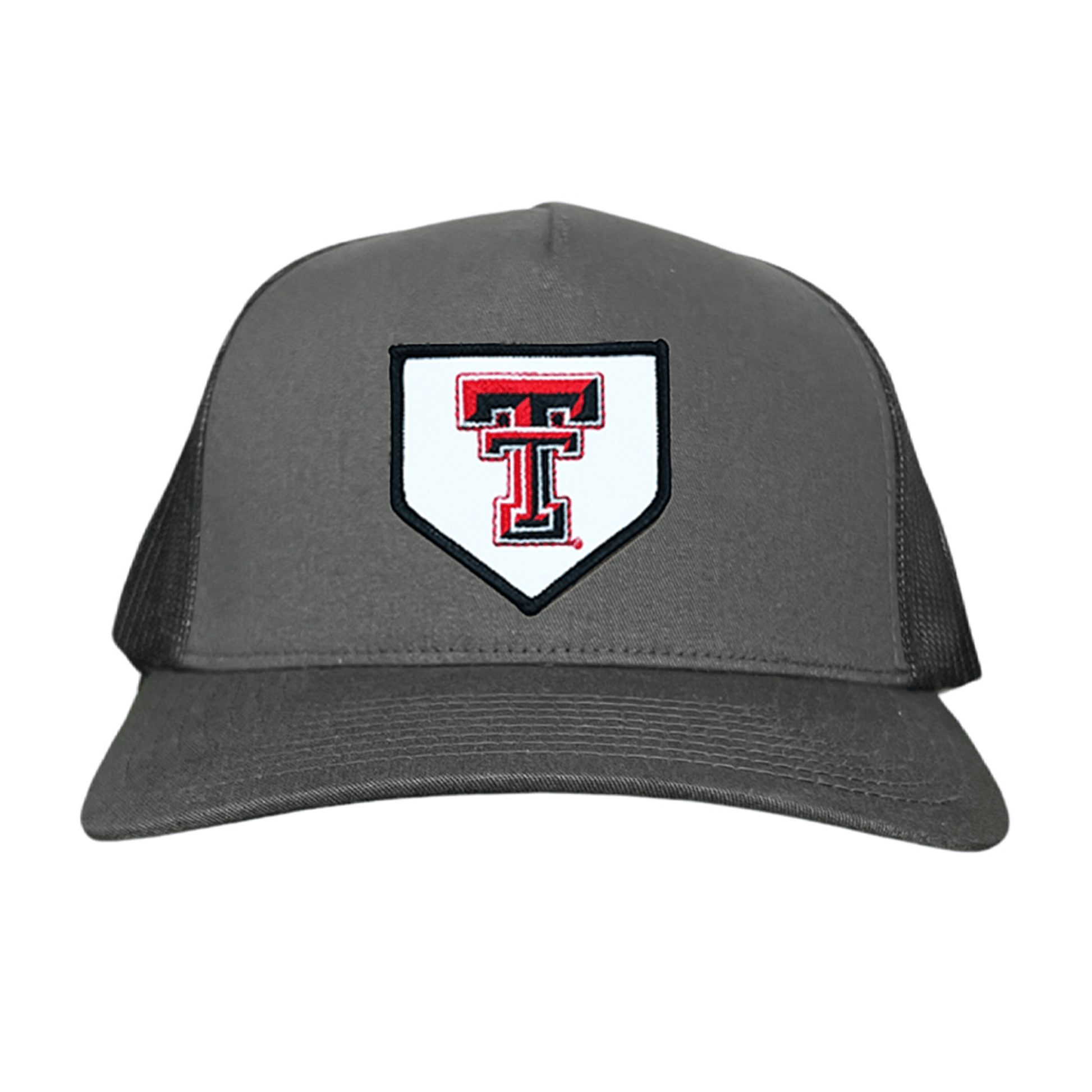 Texas Tech Home Plate / Hats / 256 / TXTECH046 / MM - Black / White Curved Mesh Snapback - Club Rehab