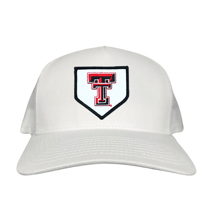 Texas Tech Home Plate / Hats / 256 / TXTECH046 / MM - White Curved Mesh Snapback - Club Rehab