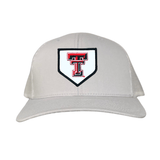Silver Curved Mesh Snapback