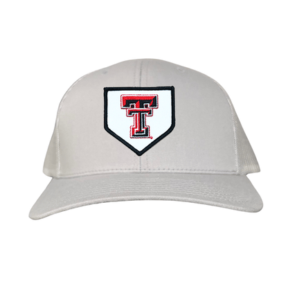 Texas Tech Home Plate / Hats / 256 / TXTECH046 / MM - Silver Curved Mesh Snapback - Club Rehab