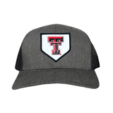 Dark Heather /  Black Curved Mesh Snapback
