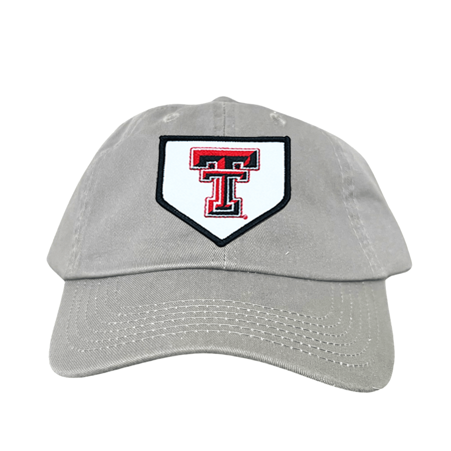 Texas Tech Home Plate / Hats / 256 / TXTECH046 / MM - Dad Hat Grey - Club Rehab