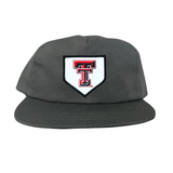 Flat Bill Charcoal Canvas Snapback