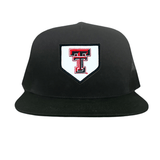 Flat Bill Black Mesh Snapback