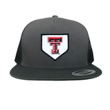 Charcoal Flat Bill Mesh Snapback