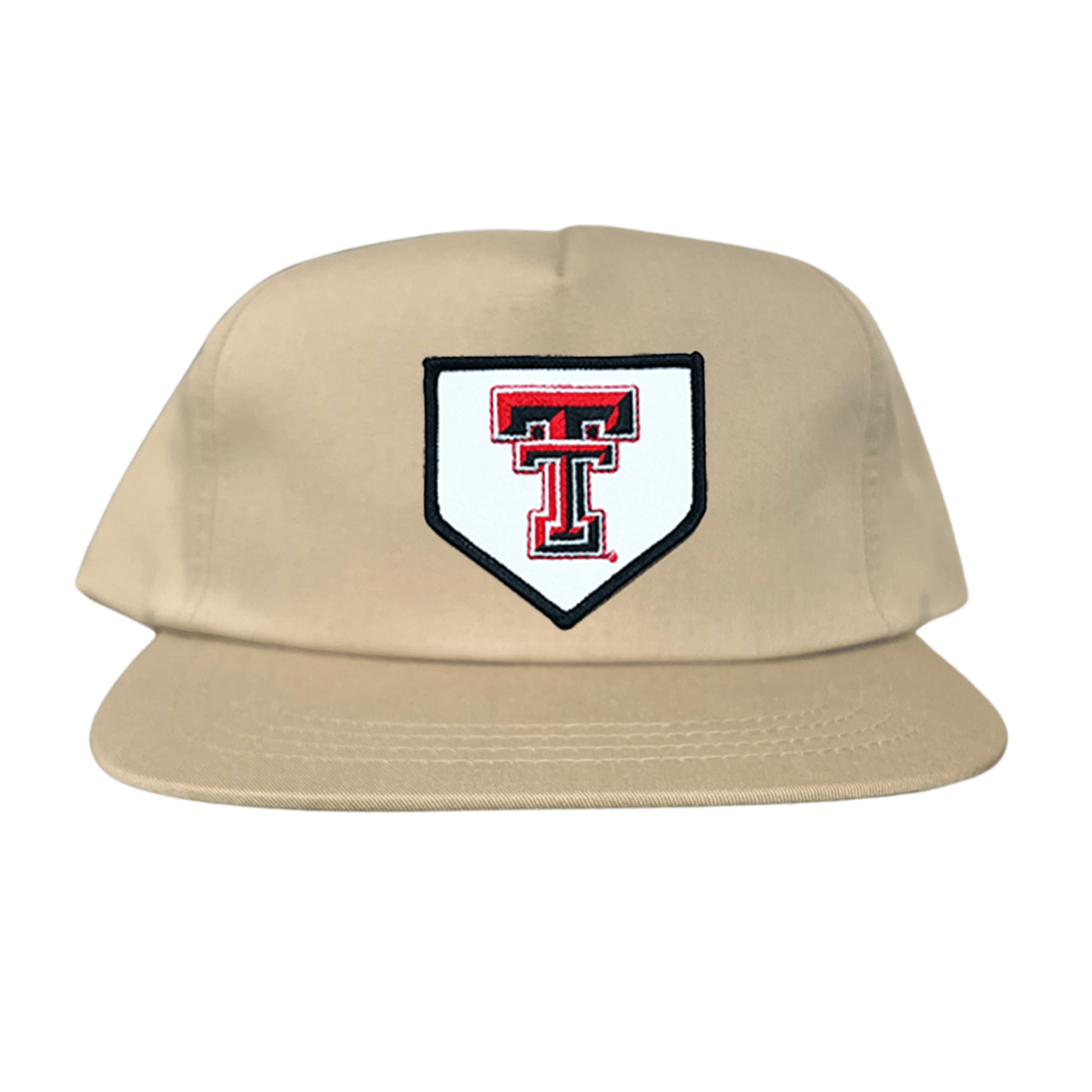 Texas Tech Home Plate / Hats / 256 / TXTECH046 / MM - Khaki Flat Bill Canvas Snapback - Club Rehab