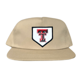 Khaki Flat Bill Canvas Snapback