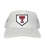 White Foam Curved Mesh Snapback