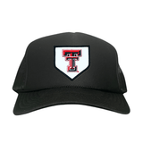 Black Foam Curved Mesh Snapback