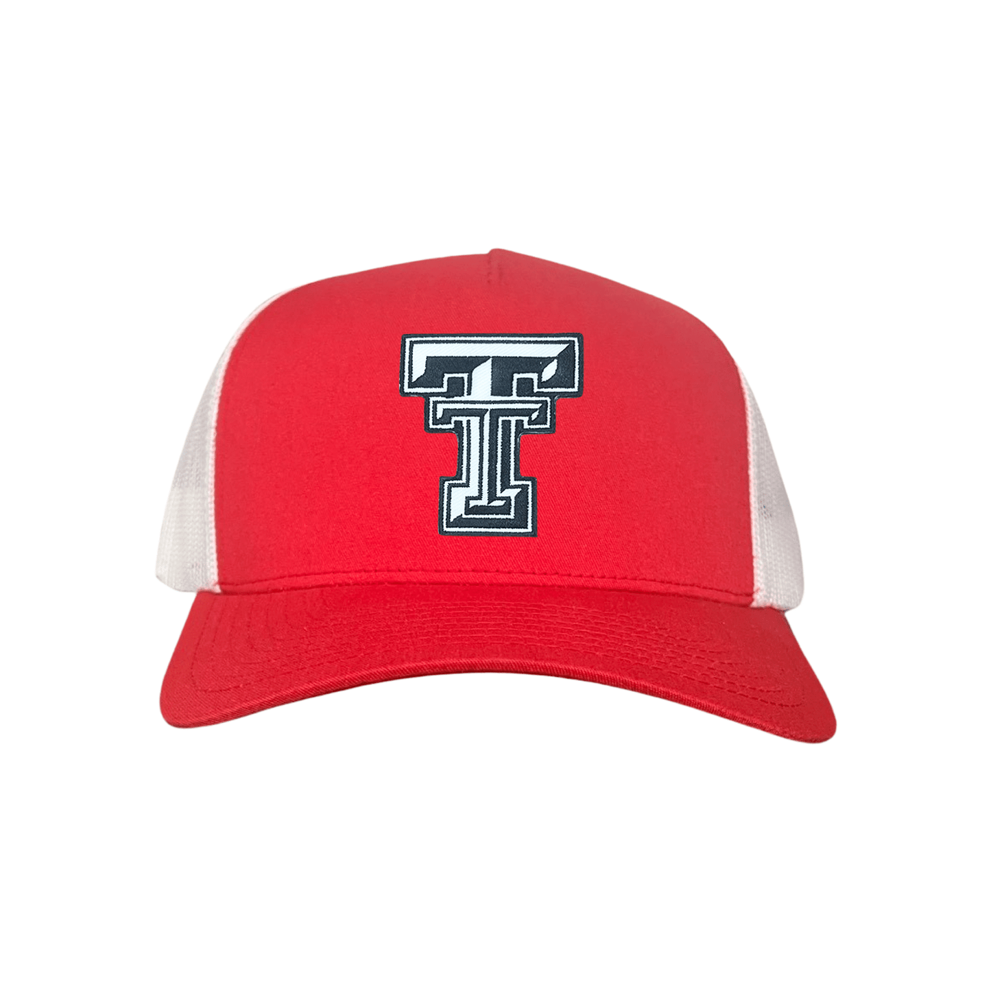Texas Tech Logo Patch / Hats / 243 / TXTECH041 / MM - Charcoal Curved Mesh Snapback - Club Rehab