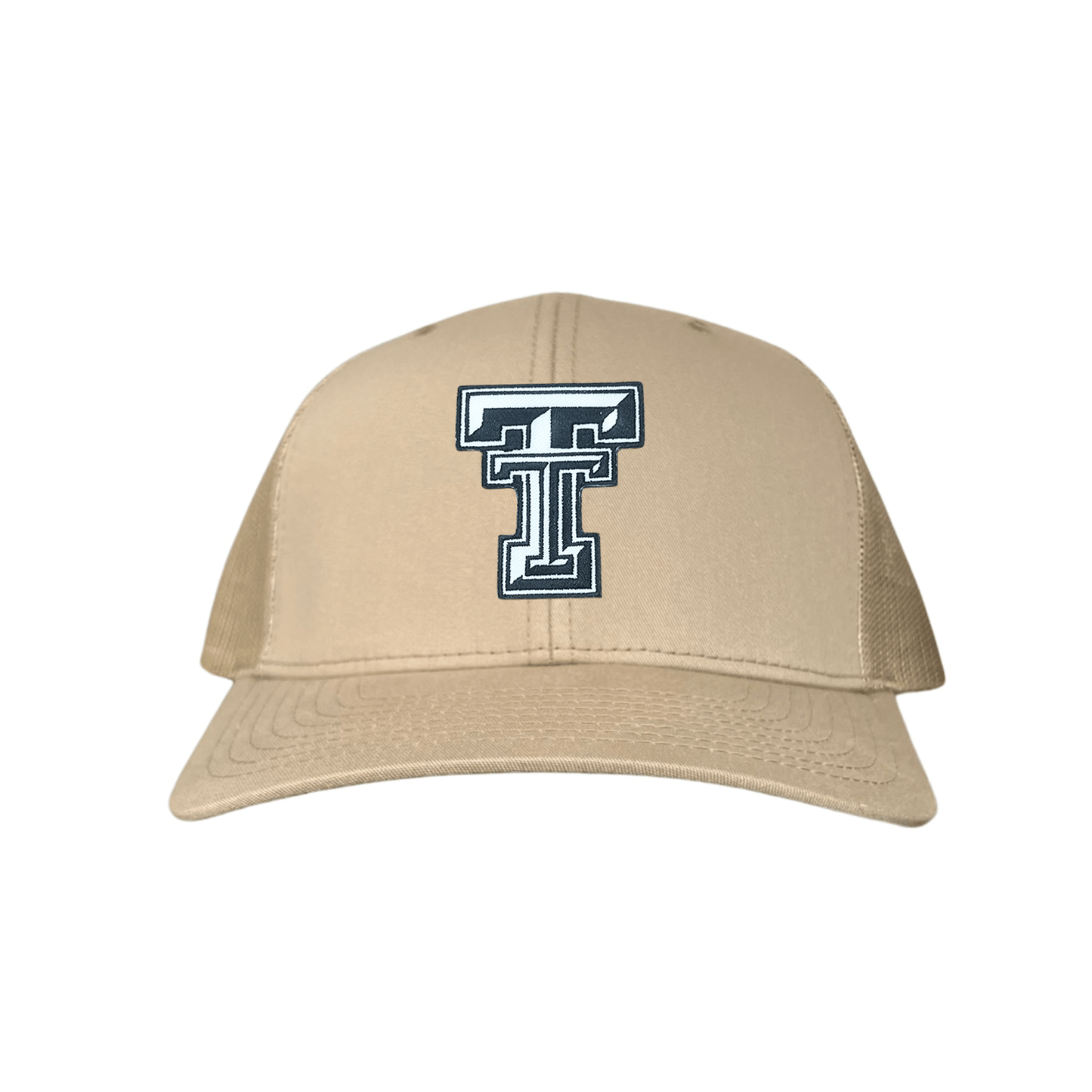 Texas Tech Logo Patch / Hats / 243 / TXTECH041 / MM - Khaki Curved Mesh Snapback - Club Rehab