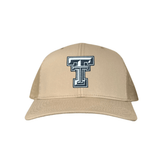 Khaki Curved Mesh Snapback
