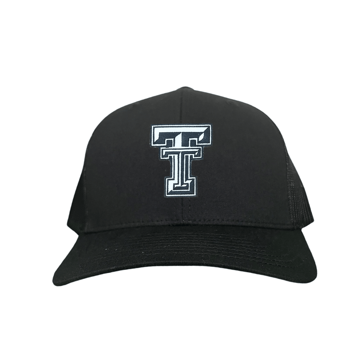 Texas Tech Logo Patch / Hats / 243 / TXTECH041 / MM - Black Curved Mesh Snapback - Club Rehab