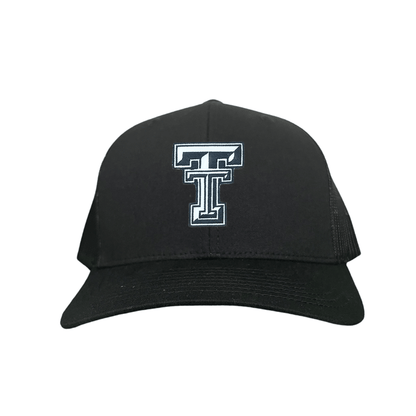 Texas Tech Logo Patch / Hats / 243 / TXTECH041 / MM - Black Curved Mesh Snapback - Club Rehab