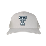 Silver Curved Mesh Snapback