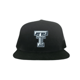Flat Bill Black Mesh Snapback