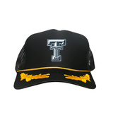 Black / Gold Foam Curved Mesh
