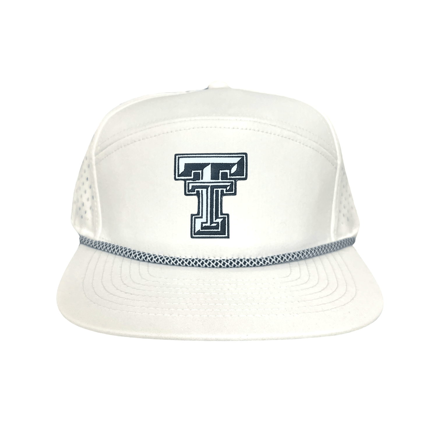 Texas Tech Logo Patch / Hats / 243 / TXTECH041 / MM - Charcoal Flat Bill Mesh Snapback - Club Rehab