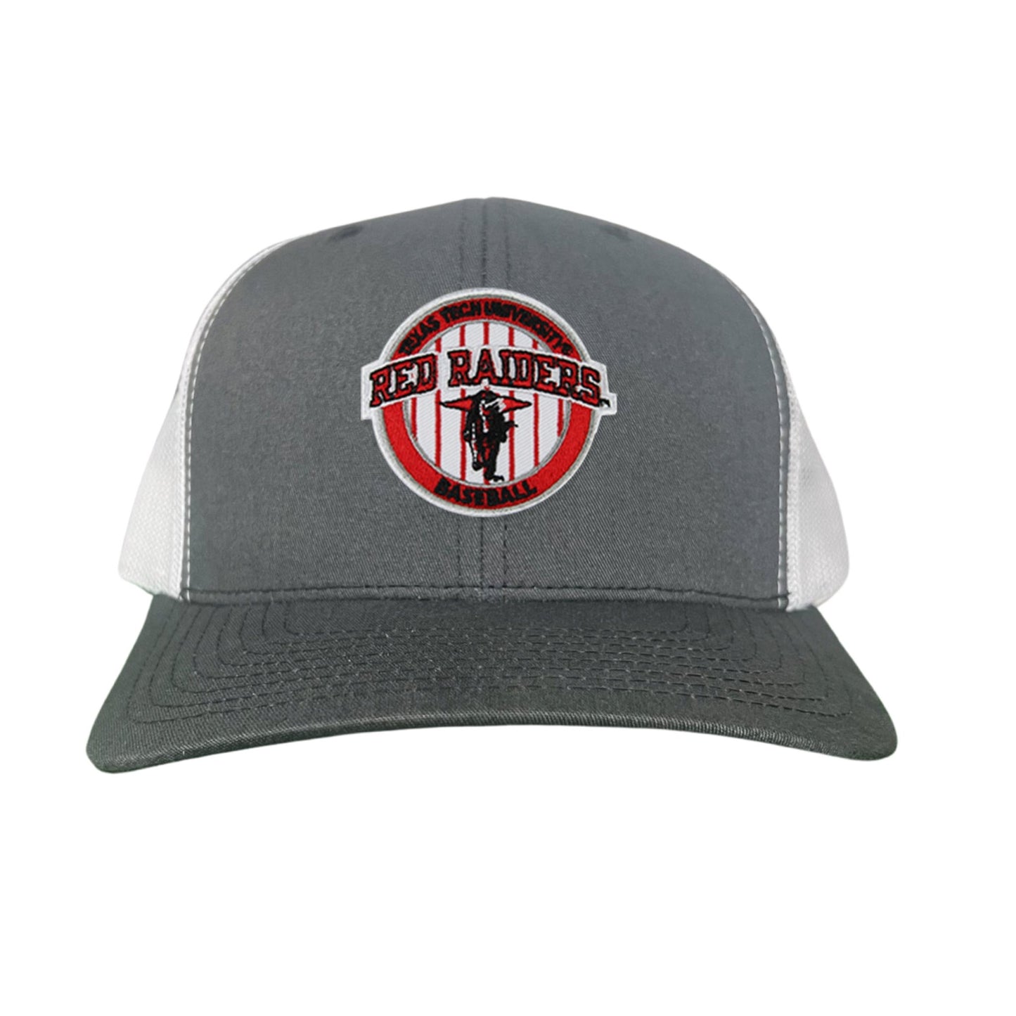Texas Tech Pinstripe / Hats / 229 / TXTECH087 / MG - Charcoal / White Curved Mesh Snapback - Club Rehab