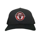 Black Curved Mesh Snapback
