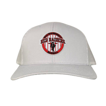 Texas Tech Pinstripe / Hats / 229 / TXTECH087 / MG - Silver Curved Mesh Snapback - Club Rehab