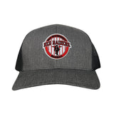 Dark Heather /  Black Curved Mesh Snapback