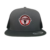Charcoal Flat Bill Mesh Snapback
