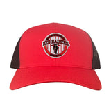 Red / Black Curved Mesh Snapback