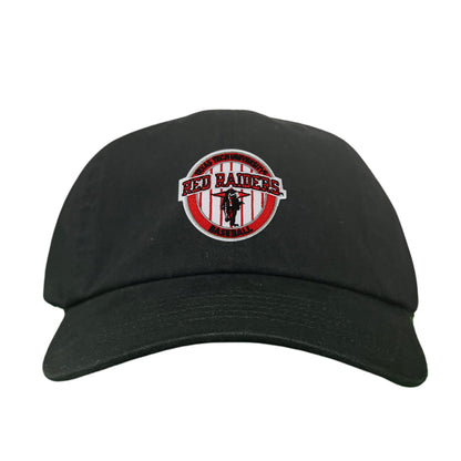 Texas Tech Pinstripe / Hats / 229 / TXTECH087 / MG - Flat Bill Black with Black / White Rope Canvas - Club Rehab