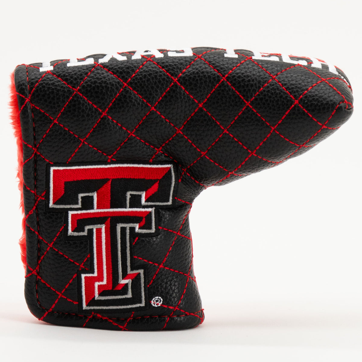 Texas Tech Red Raiders Split Quilted Blade Putter Cover, front view