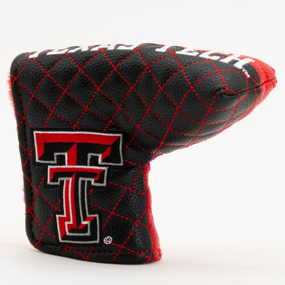Texas Tech Red Raiders Split Quilted Blade Putter Cover, angled view