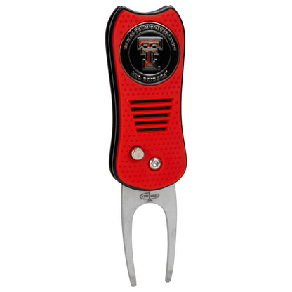 Texas Tech Red Raiders Switchblade Divot Tool - Image 1 - Club Rehab