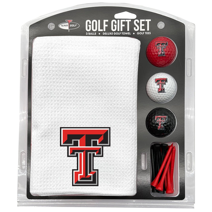 Texas Tech Red Raiders White Microfiber Towel Golf Gift Set - Club Rehab