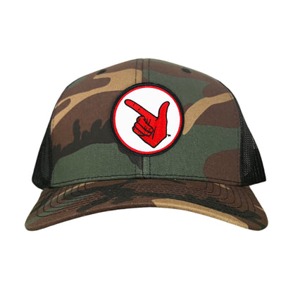 Texas Tech Texas Tech Hand Symbol Patch / Hats/ 117/ MM - Camo Curved Mesh Snapback - Club Rehab