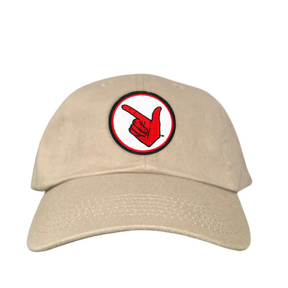 Texas Tech Texas Tech Hand Symbol Patch / Hats/ 117/ MM - Dad Hat Khaki - Club Rehab
