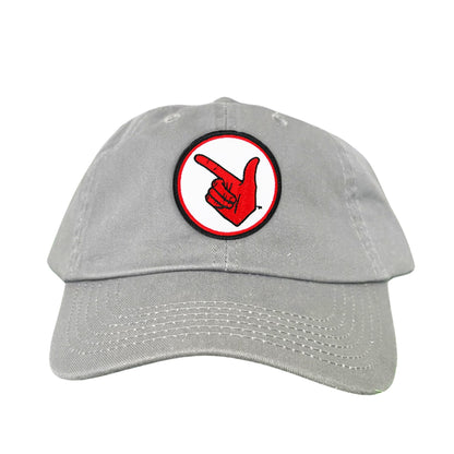 Texas Tech Texas Tech Hand Symbol Patch / Hats/ 117/ MM - Dad Hat Grey - Club Rehab