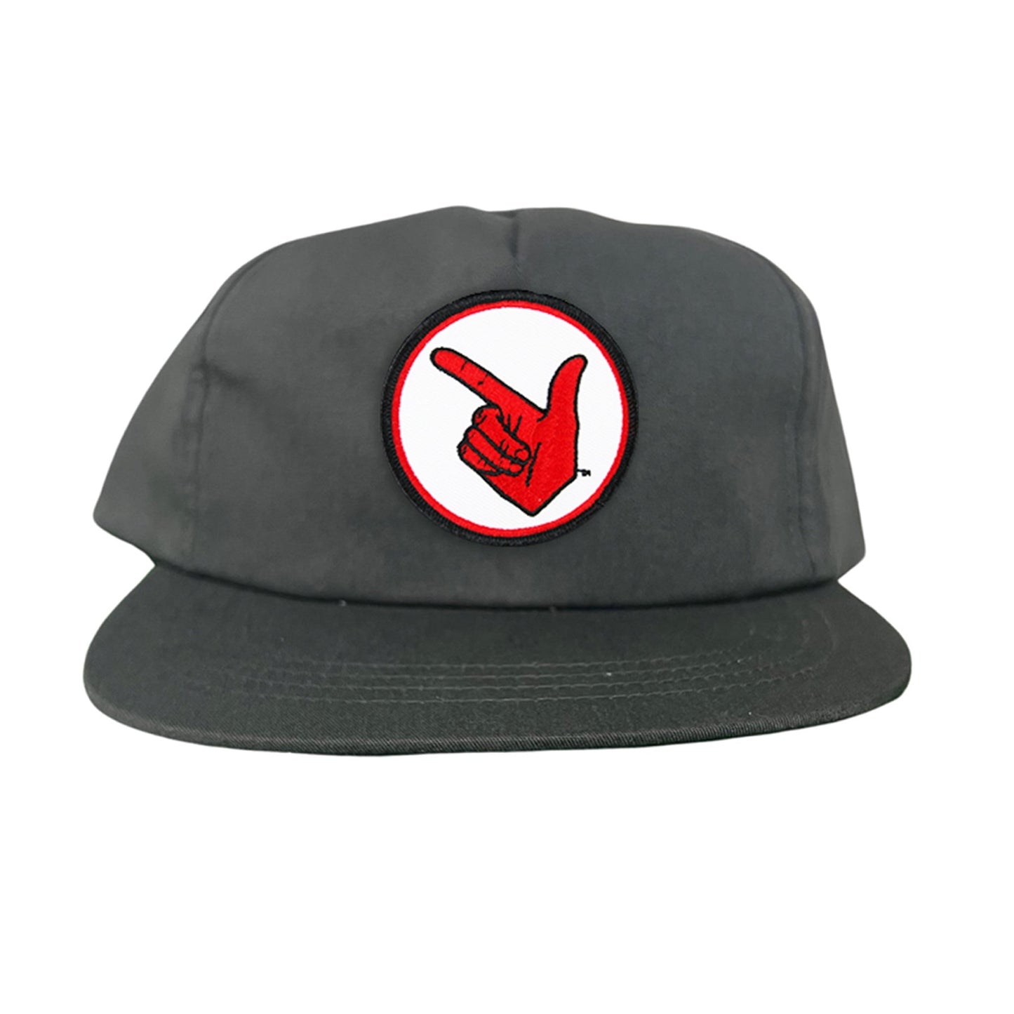Texas Tech Texas Tech Hand Symbol Patch / Hats/ 117/ MM - Flat Bill Charcoal Canvas - Club Rehab