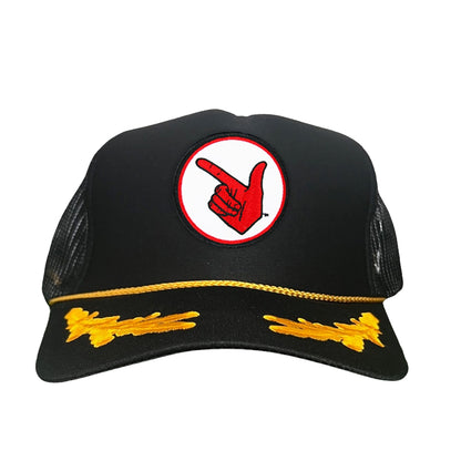Texas Tech Texas Tech Hand Symbol Patch / Hats/ 117/ MM - Black / Gold Foam Curved Mesh - Club Rehab