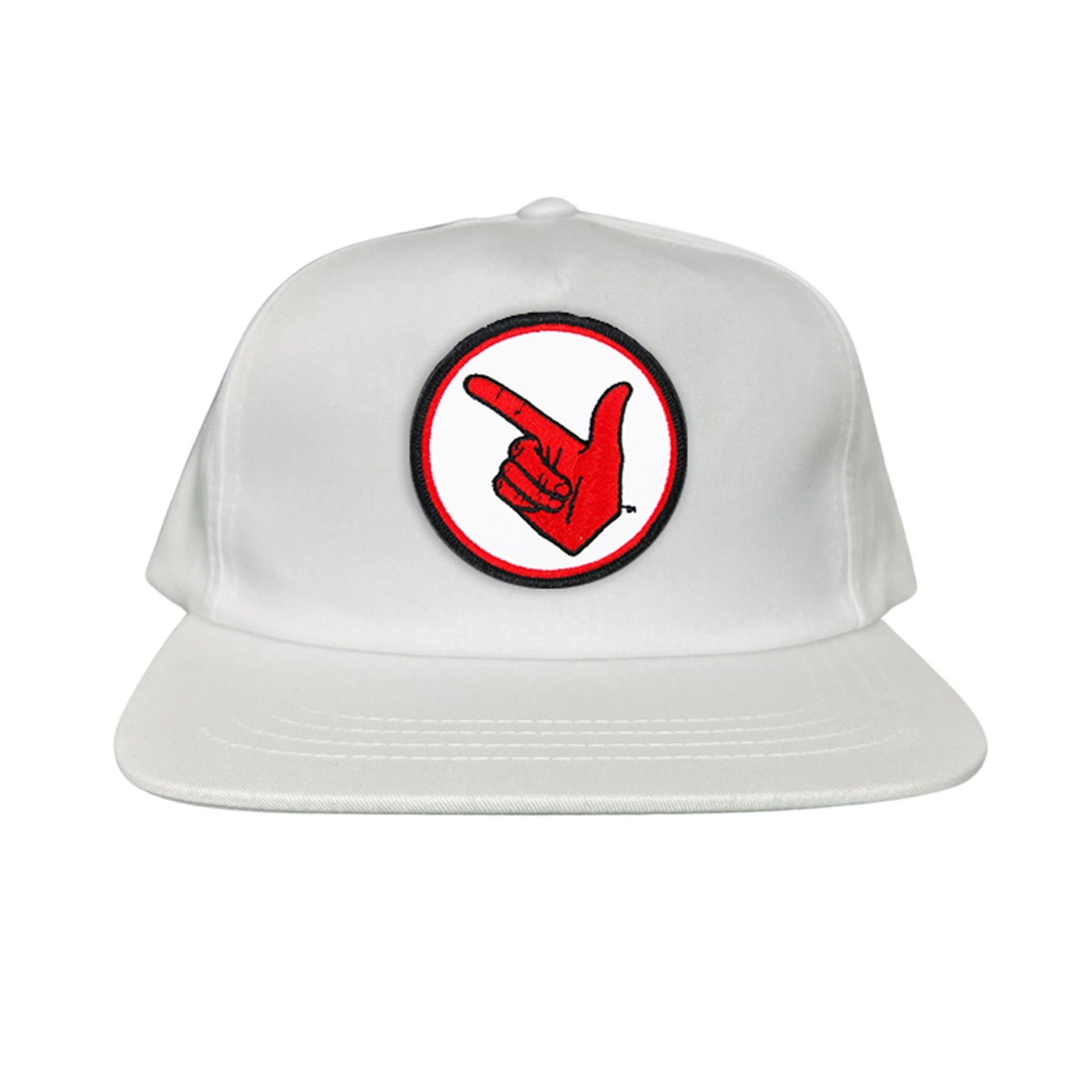 Texas Tech Texas Tech Hand Symbol Patch / Hats/ 117/ MM - Flat Bill White with Gold Rope Canvas - Club Rehab