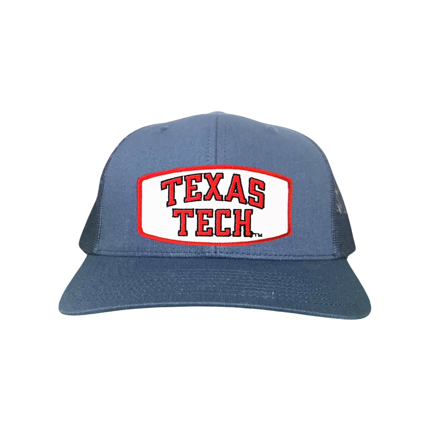 Texas Tech Texas Tech Rectangle Shape / 096 / TXTECH009 / MM - Navy Curved Bill Mesh Snapback - Club Rehab