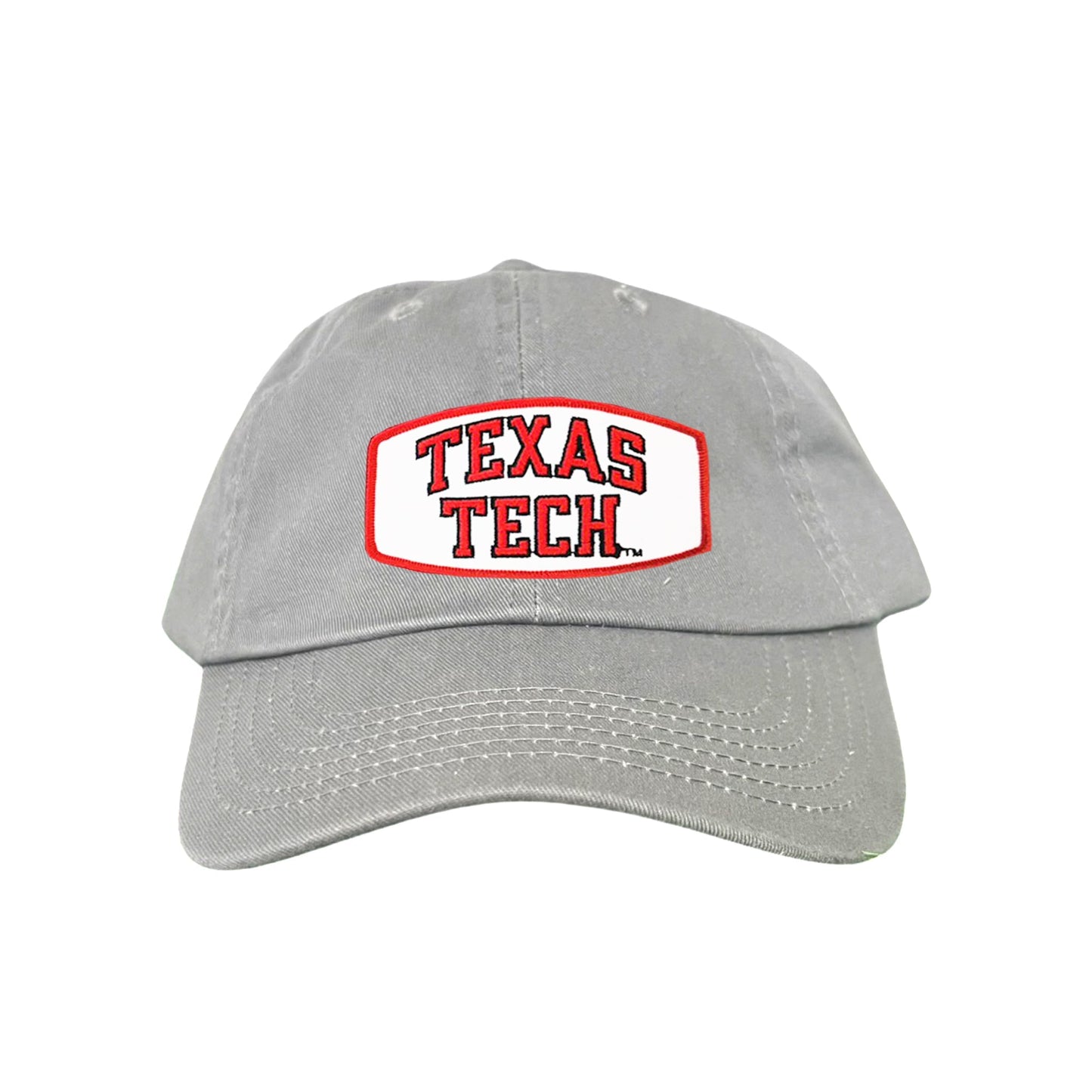 Texas Tech Texas Tech Rectangle Shape / 096 / TXTECH009 / MM - Dad Hat Grey - Club Rehab