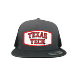 Charcoal Flat Bill Mesh Snapback
