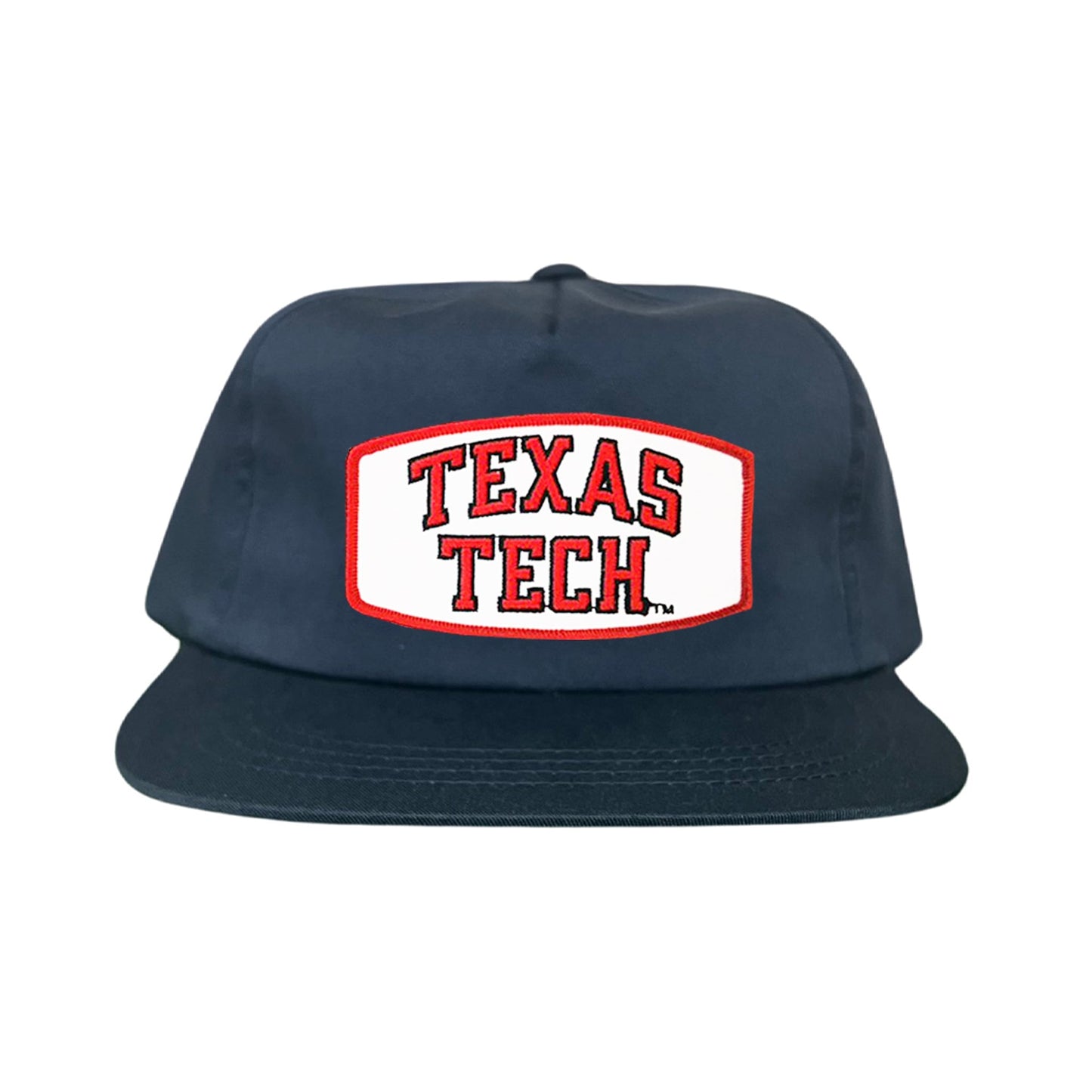 Texas Tech Texas Tech Rectangle Shape / 096 / TXTECH009 / MM - Navy Flat Bill Canvas - Club Rehab