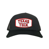 Black Curved Bill Mesh Snapback